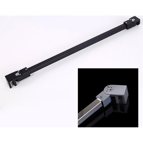 Barre de support paroi douche à longueur fixe 15,7" 59,1" (1/5)