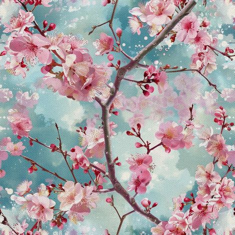 Tela decorativa Oxford para exteriores - Motivo primaveral I DX7388 (1/5)