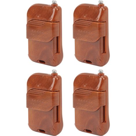 Lot de 4 télécommandes clonées 433 MHz à 4 canaux pour porte de garage ou portail (1/5)