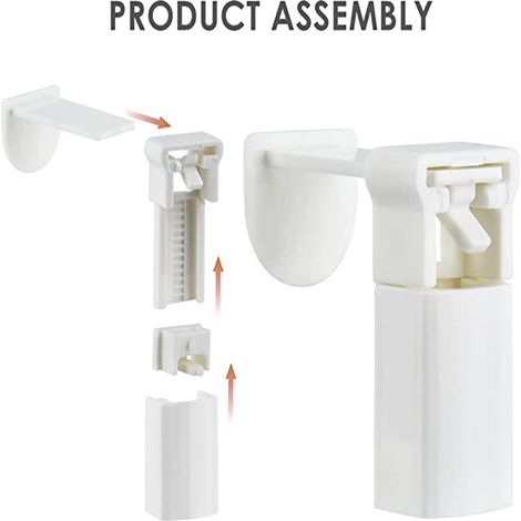 24-piece set of pleated blind accessories, 20mm pleated blind fittings, easy installation and fixing brackets, curtain accessories. (1/5)