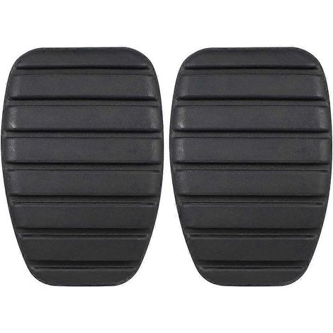 Lot de 2 protections de pédales de frein et d'embrayage en caoutchouc - Pièces automobiles - Installation facile et longue durée de vie pour un confort et une sécurité accrus (1/4)