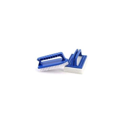 Set mit 2 Pool-Schwammbürsten – Reinigungsschwamm – Algenbürste – Für Schmutz und Schaum – Für Whirlpool, kleinen Pool, Badewanne, Schwimmbad – Crezuo