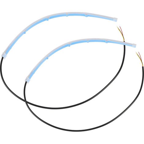 SOIMISS Bande LED Flexible 2 Pièces 30 Cm 12v Étanche Blanc Jaune (1/5)