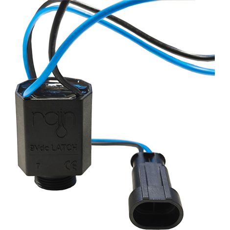 Solenoide Rain 9V DC Latch Con Adaptador y Palanca para Abrir de Forma Manual (1/2)