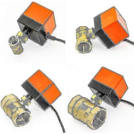 Vanne à bille motorisée 1/2" 3/4" 1" 2" 220 V 12 V 24 V 3 fils, commande 2 points, laiton - QH 3/4 pouces 12 V CC (1/4)
