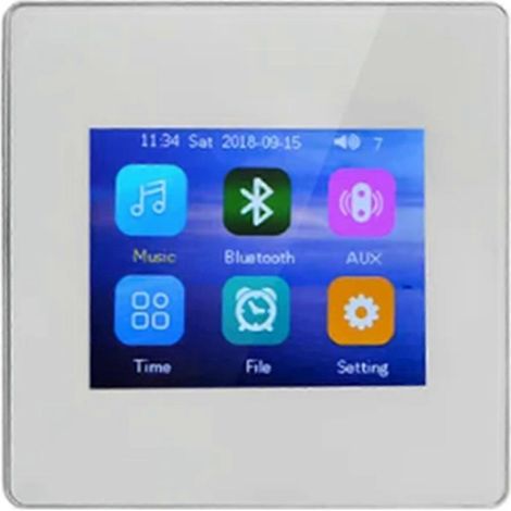 Heimkino-HiFi-Verstärker mit integriertem Bluetooth 5.0, Weiß