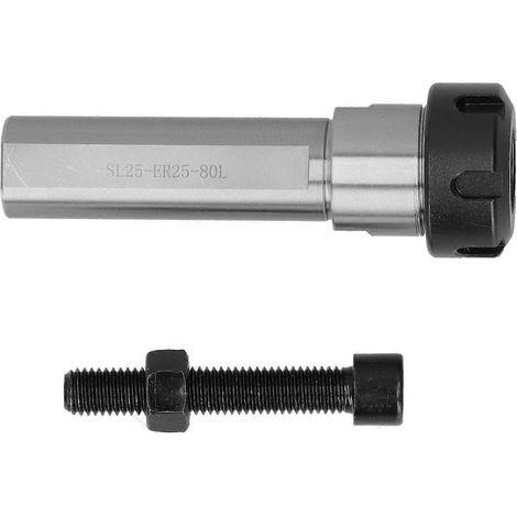 Spannzangenfutterhalter mit geradem Schaft, Verlängerungsstange, CNC-Drehmaschinen-Gewindeschneidwerkzeug SL25‑ER25‑80L