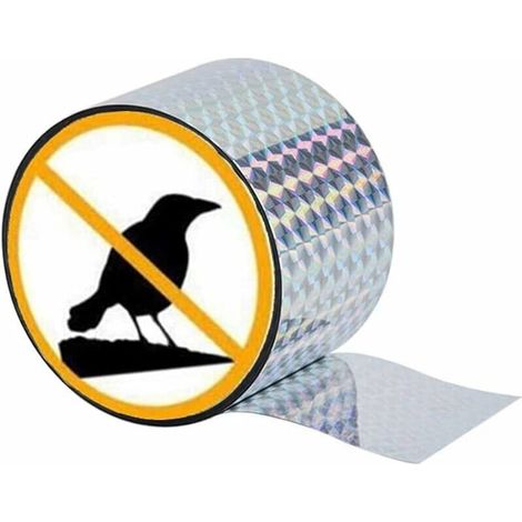 Anti-Vogel-Reflexband, 106 m x 5 cm, Anti-Vogel-Reflexionsband zur Schädlingsbekämpfung zur Abwehr von Vögeln für den Garten FLITI (1/4)
