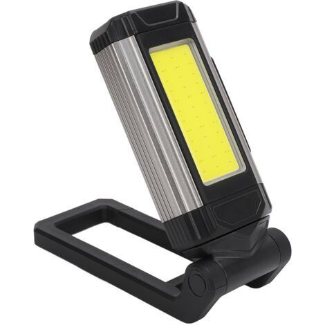 Foldable Aluminum Alloy Work Light 7 Modes COB USB Rechargeable Magnetic Portable Mechanical Work Light for Car Repair Emergency Gray,DUBUNS (1/5)