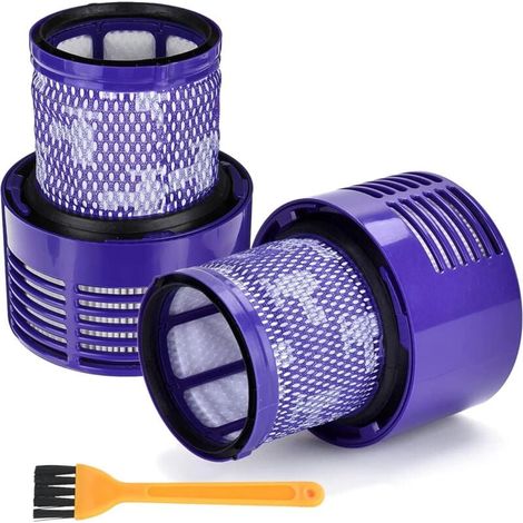 Lot de 2 Filtre pour Aspirateur Dyson V10 SV12, Cyclone Series Absolute Animal Motorhead Total Clean, Lavables et Réutilisables, Remplace la Pièce V10 969082-01- (1/4)