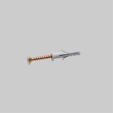 Tassello a espansione con collarino in nylon  ø 6x30 mm - vite-screw 5,0x40 mm (200 pezzi) AKIFIX