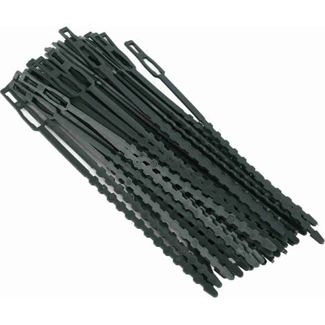 Verstellbare Drahtbinder für Gartenpflanzen, 50er-Packung, flexible Kunststoff-Gartenclips, Stütze (1/5)