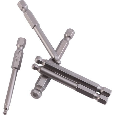 7-teiliges Set mit 1/4"-Sechskant-, 2/2,5/3/4/5/6/8 mm- und 65 mm-Magnetkugelkopf-Schraubendreherbits (1/5)