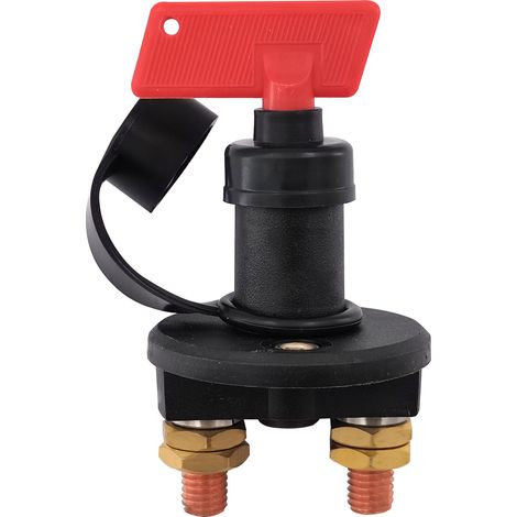 Marine two-hole high-current rotary switch, two-position switch, copper core, car battery disconnect switch, yacht switch - 9119 - battery selection switch (1/4)