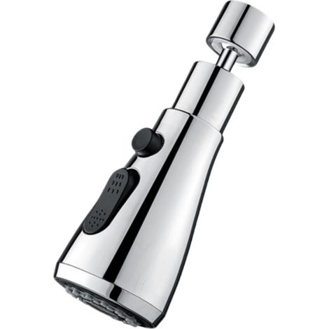 Rotating spray head for kitchen tap - 3 modes, high pressure, silver [ZHE] (1/5)
