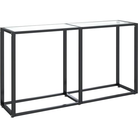 Maison Exclusive - Table console Transparent 140x35x75,5 cm Verre trempé