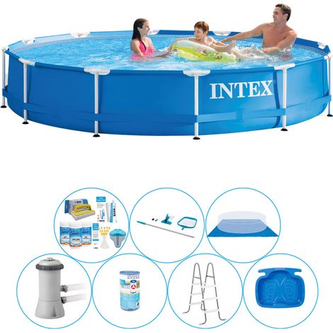 Intex Piscine Tubulaire Ronde - 366x76 cm - 7-pièces  S21011 (1/5)