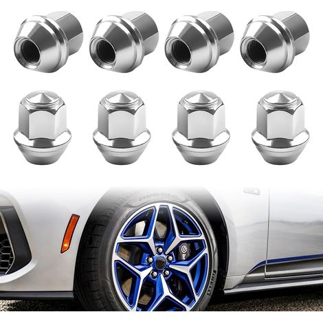 Radmuttern – 8er-Set – Verchromter Stahl – Gewinde M12x1,5 – Universell passend für Fahrzeuge – 32 mm (1/5)