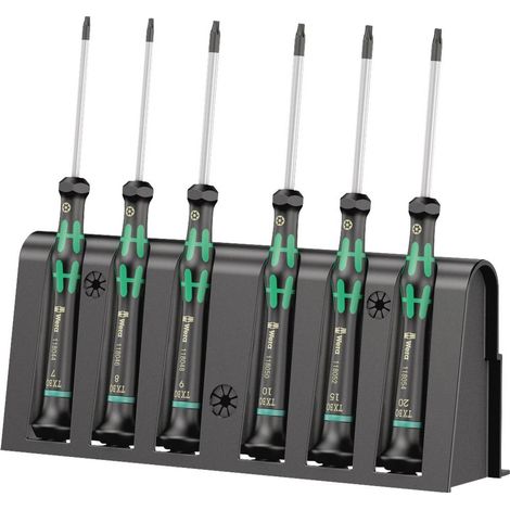 Jeu de tournevis Wera 2067/6 TORX® BO pour l'électronique et la mécanique de précision 6 pièces Tamper Resistant TORX® (1/10)