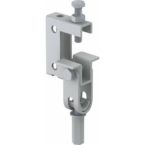 OBO Bettermann Bride de support articulée Modèle "E" 0-24mm Acier Lamelle de zinc, 1488111 (1/2)