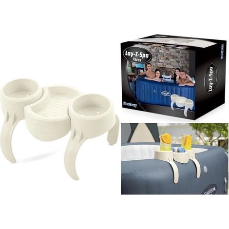 Porte-gobelet avec plateau pour collations pour piscines Lay-Z-Spa et Bestway (1/5)