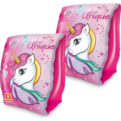 BRACCIALETI / BRACCIALI DA NUOTO MONDO ROSA CON TESTA DI UNICORNO BAMBINO 2 A 6 ANNI (1/2)