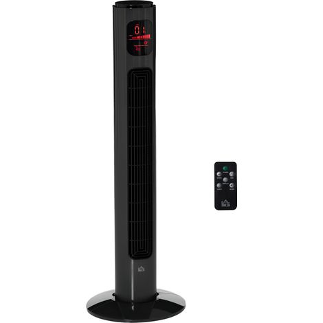 38'' Freestanding Tower Fan with 3 Speeds, 3 Modes, 12-Hour Timer, 70° Oscillation, LED Display and 5M Remote in Dark Grey