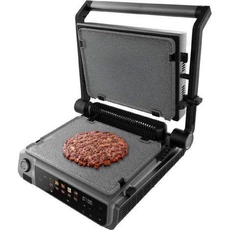 Cecotec Elektrogrill Rock'nGrill 2000 Smash PerfectCook. 2000W, Temperatursensor, Smash Burger, rauchfrei, doppelte Temperatur