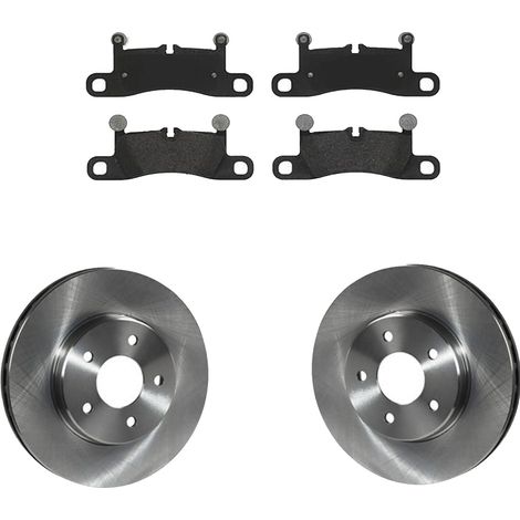 KIT FRENI POSTERIORI compatibile con PORSCHE CAYENNE (92A) - DISCHI + PASTIGLIE OEM: P 65 027 / 17502 , 17824 /SOSTITUZIONE DIRETTA/BASSA POLVERE/SILENZIOSO (1/5)