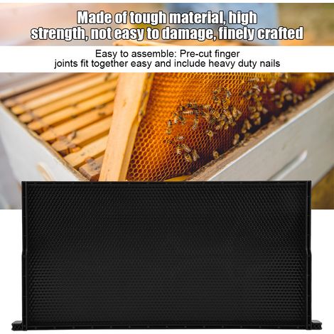 Ruche Apiculture Kit Pollinisation 48x23 cm, Cadres Automatiques pour Abeilles, Boîte à Reine avec Nourrisseur, Équipement Élevage (1/5)