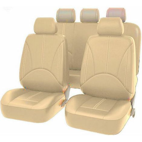 Ensemble complet de 9 housses de siège auto imperméables, protections pour coussins de siège, accessoires compatibles avec la plupart des véhicules, SUV et camions. (1/5)