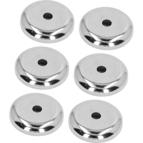 10 Stück Senklochmagnete, starke Magnetkraft, 20 kg Zugkraft, Neodym-Magnet, Silber (1/5)