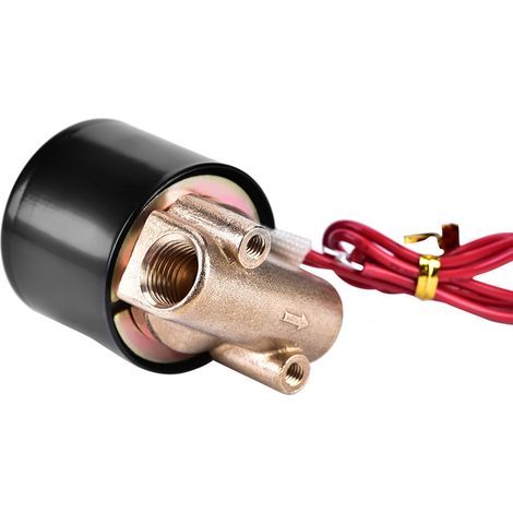Elektrisches Magnetventil aus Messing 2W025-08 G1/4" 110V AC, normalerweise geschlossen, für Wasser und Luft