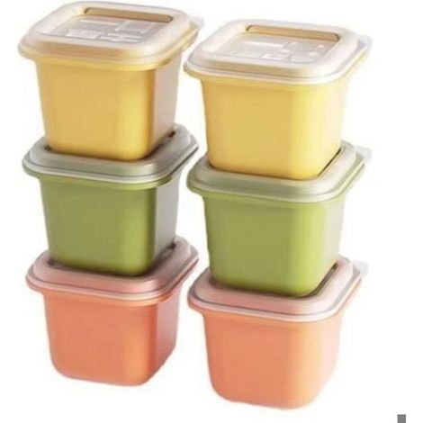 Mini Moule à Glace en Silicone, Popsicle Moules DIY Réutilisable, 6 Moules à Glaçons, pour Popsicles, Crèmes Glacées, Sorbets (1/4)