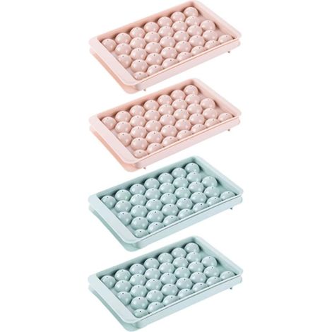 Bac à Glaçons Professionnel 4 Pièces en Pp Couvercle, Moule Glace (1/5)