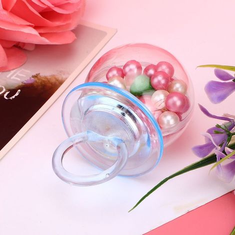 Set mit 12 blauen, nippelförmigen Bonbonschachteln, ideal als Gastgeschenke für Hochzeiten oder Partys. Aus Kunststoff. (1/5)