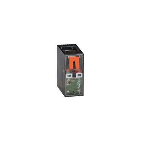 Rele' Miniaturizzato 2 Scambi 8A 24Vac + Led ( Lovato Cod. Hr502Ca024 )