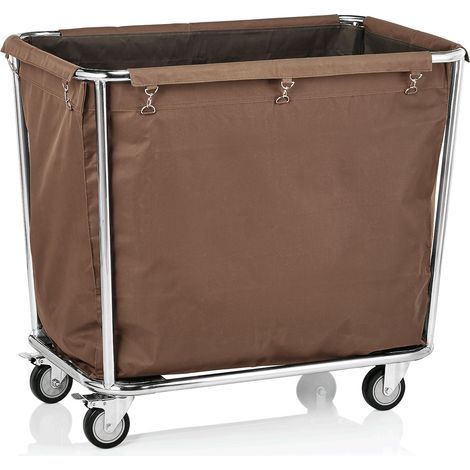 Chariot à Linge Chrome avec 4 Roulettes 95 x 58 x 84 cm - Was Germany (1/2)