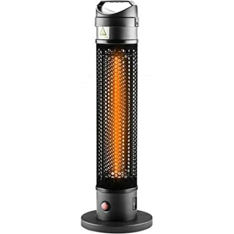 Calefactor de suelo de 1000 W, IP44, con elemento calefactor de lámpara de fibra de carbono. (1/5)