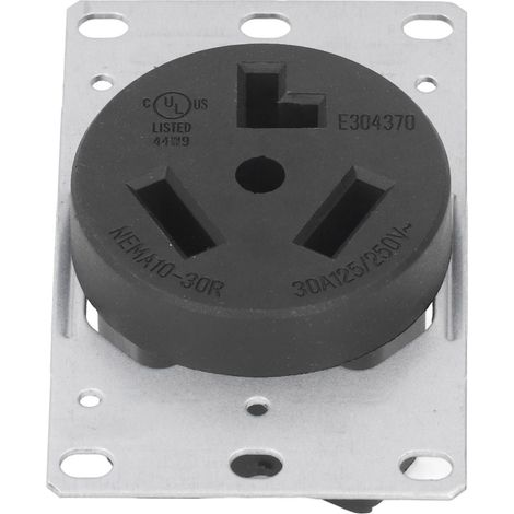 Prise de courant domestique standard américaine à 3 broches 30 A 125 V/250 V NEMA 10-30R (1/5)