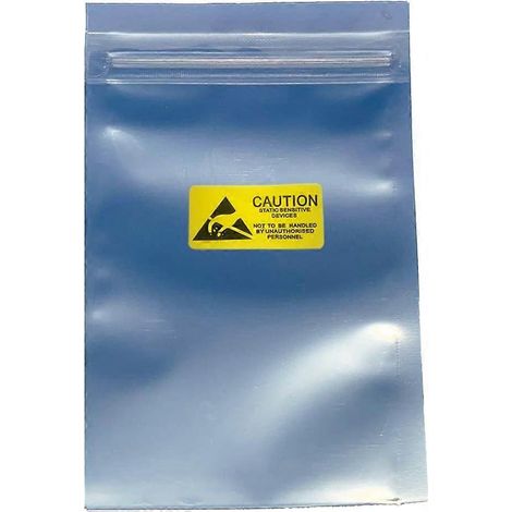 Lot de 200 sachets antistatiques, sachets ESD 10 x 15 cm (3,93 x 5,9 pouces), refermables, pour disques SSD et HDD, avec 200 étiquettes. Sachets antistatiques translucides pour divers périphériques él (1/5)