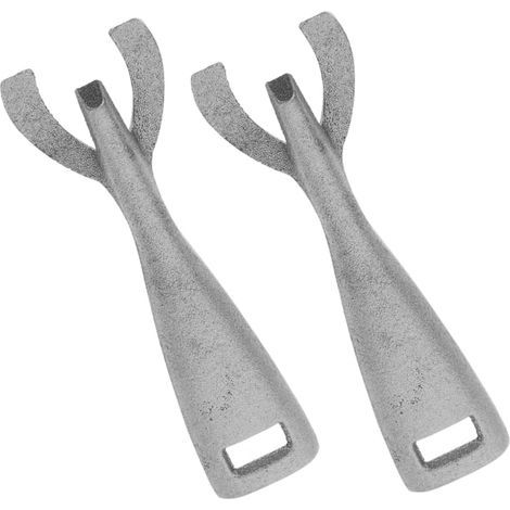 Lot De 2 Pinces Pour Poêle à Griller En Fonte, Pinces Anti-brûlure Multifonctions, Accessoires Barbecue Pour Cuisson Steak Et Plancha, Outil La Cuisine Robuste Et Sécurisé (1/4)
