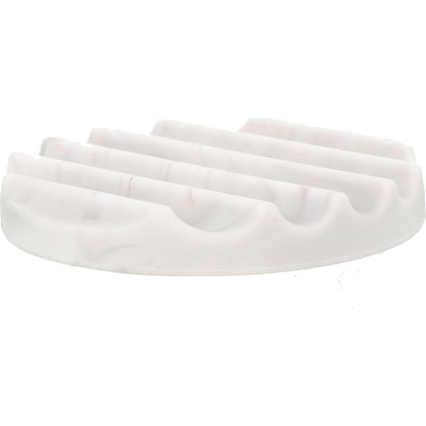 Porte-savon en silicone avec bac d'égouttage, couleur marbre, sans perçage, pour lavabo et douche. Convient pour lavabo et douche (1/5)