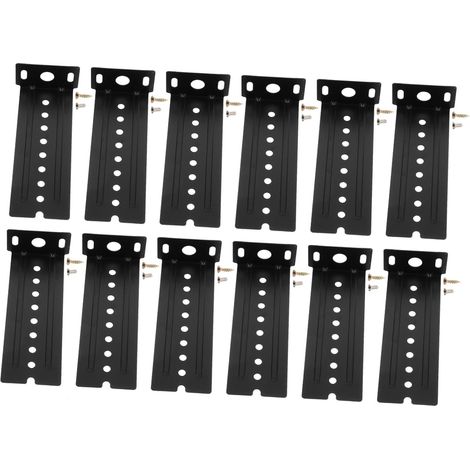 12 supports coulissants pour clavier en acier inoxydable noir avec de (1/5)