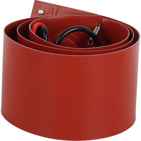 Chauffe-fût métallique en silicone 200L 1000W 30-150°C 125x1740mm ceinture chauffante pour tambour raccord EU 220V (1/5)
