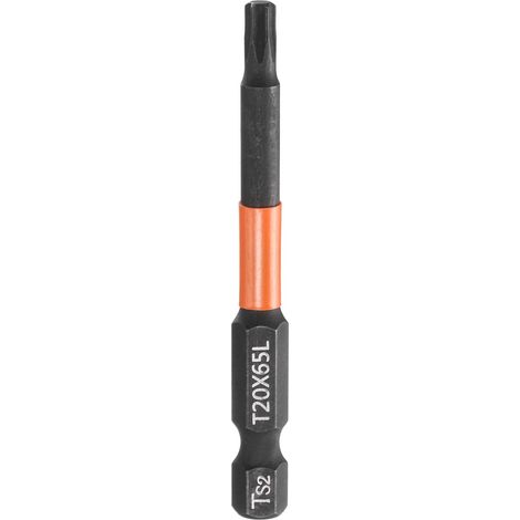 Embout Tournevis Torx T20 Tige Hexagonale 1/4" Long 2.56" (65mm) (1/5)