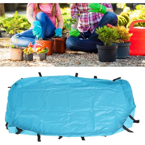 Bodenmatte für Haustierkäfige - Wasserdichtes und waschbares Oxford-Gewebe - Käfigschutz für Hamster und Zwergkaninchen (blau) (1/5)