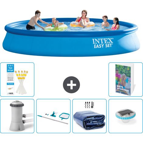 Intex Piscine Easy Set Ronde - 457x84 cm - 7-pièces S305 (1/5)