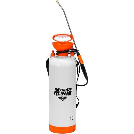 Pulvérisateur Manuel RURIS RS 1000S, Réservoir 10L, Lance Métallique, Pression 0.2-0.3 MPa, Sangles Haute Résistance, Léger 1.4 kg, Jardin et Hobby (1/5)