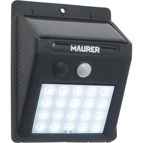 Maurer Solarwandleuchte LED Außen 200 Lumen 14 cm